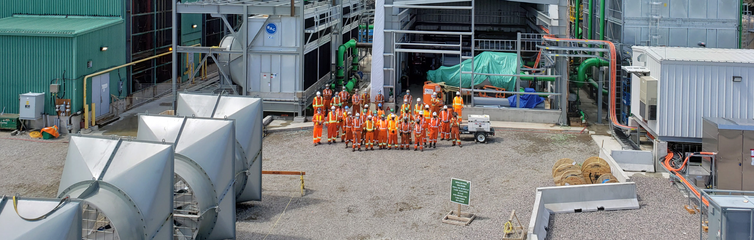 Patrick mechanical group picture at coleman mine site for refrigeration and air cooling system
